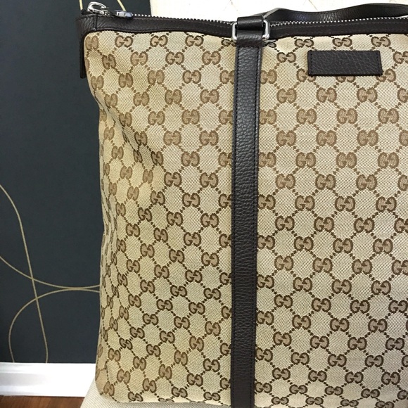Authentic Gucci large tote bag brown monogram canvas - Picture 3 of 16